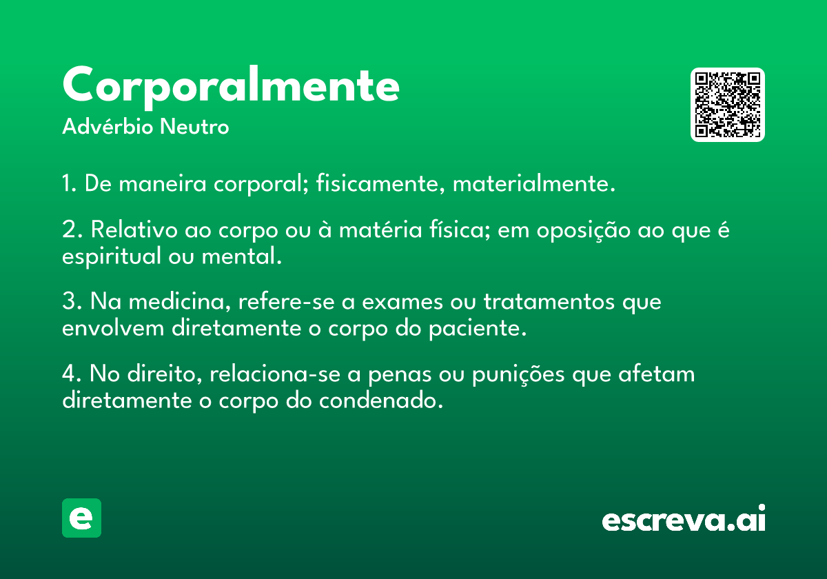 corporalmente