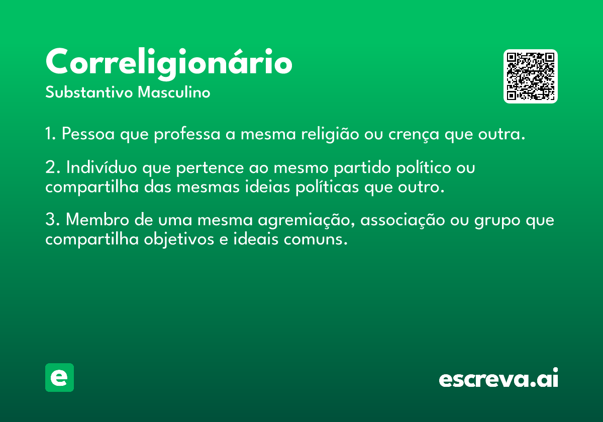correligionário
