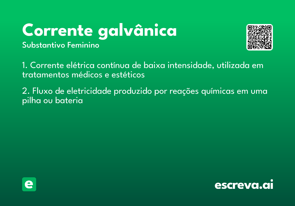 corrente galvânica