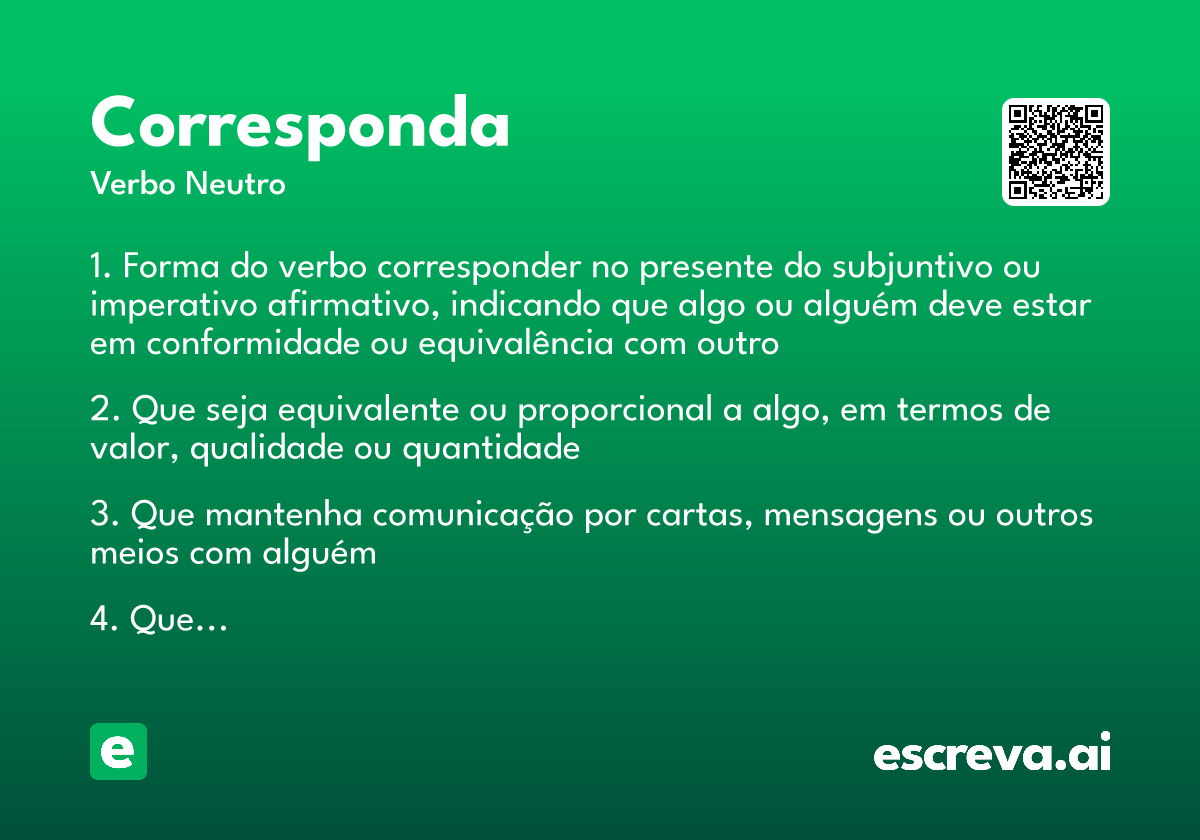 corresponda