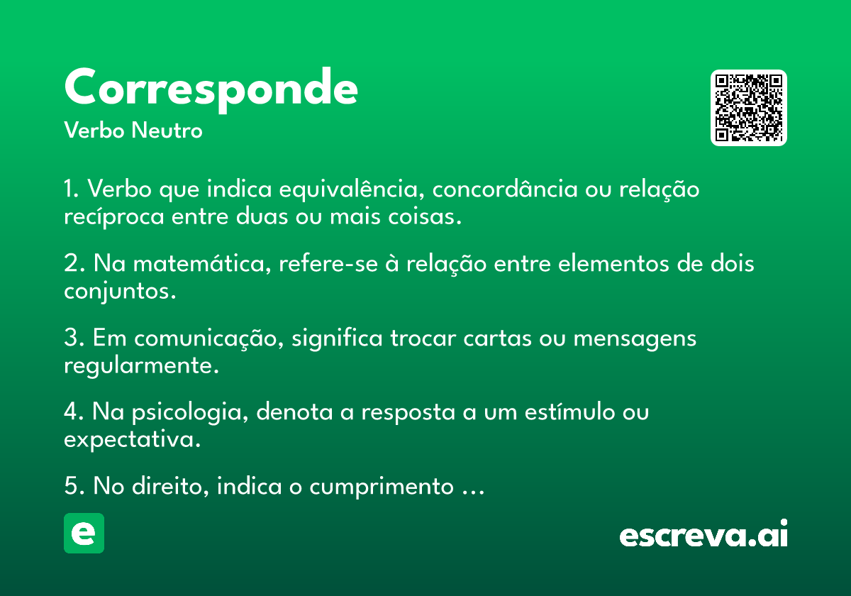 corresponde