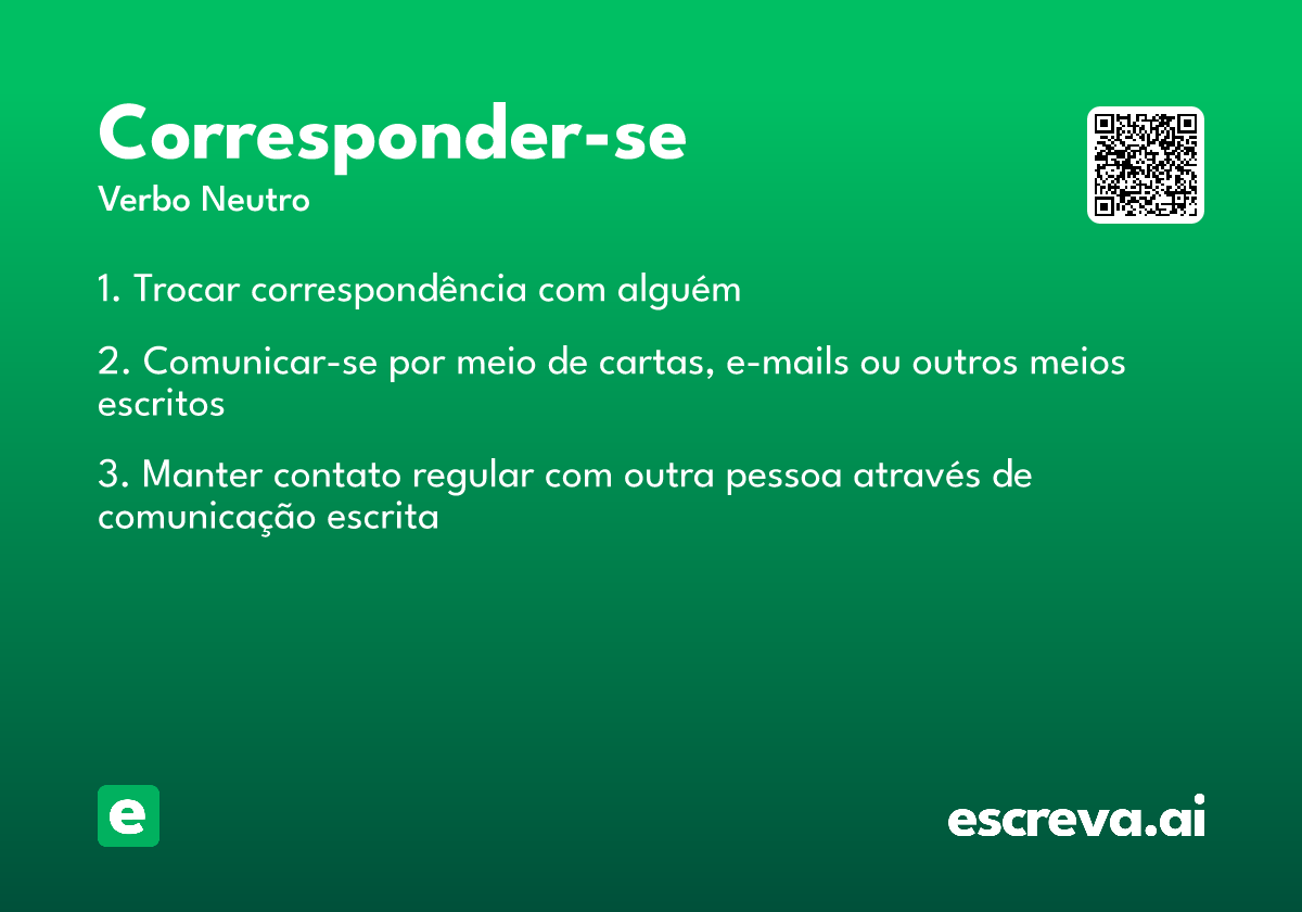 corresponder-se