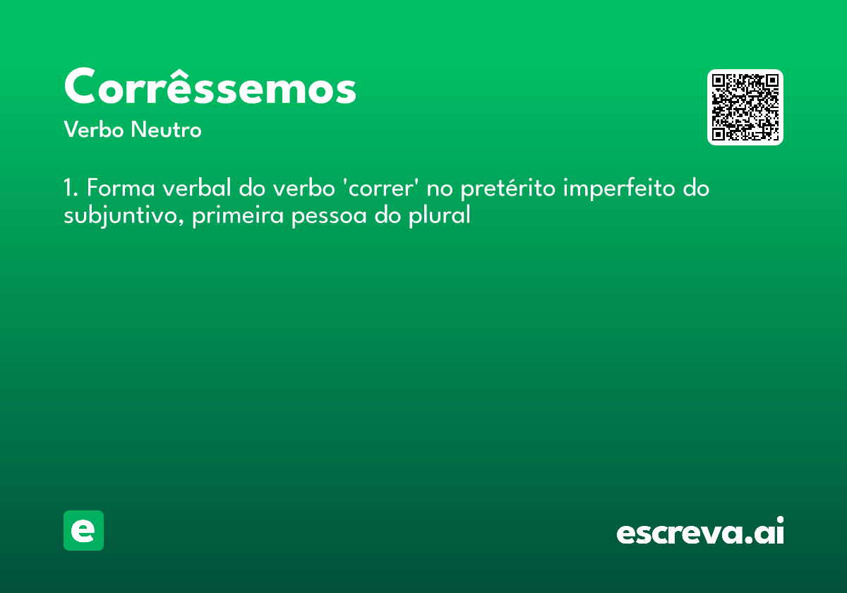 corrêssemos