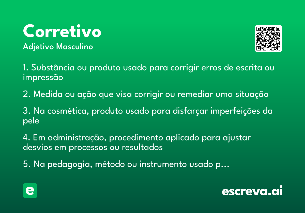 corretivo