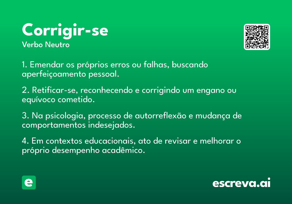 corrigir-se