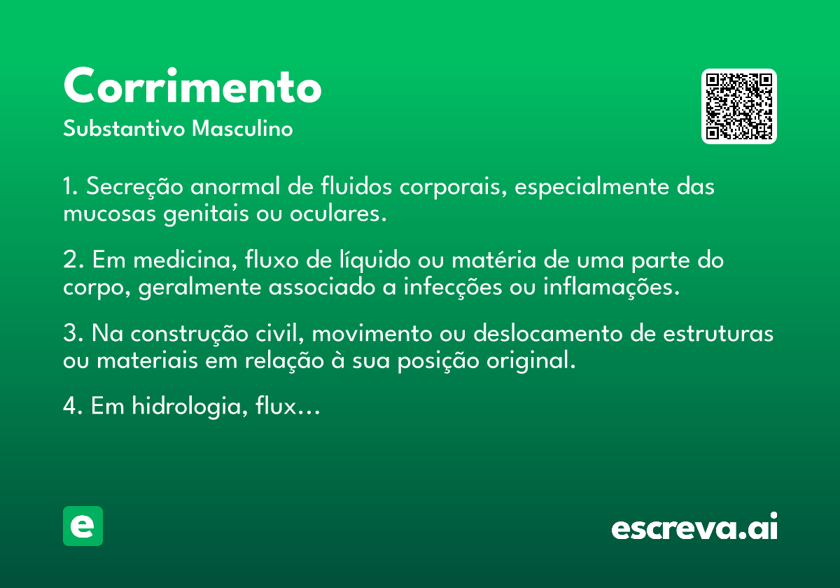 corrimento