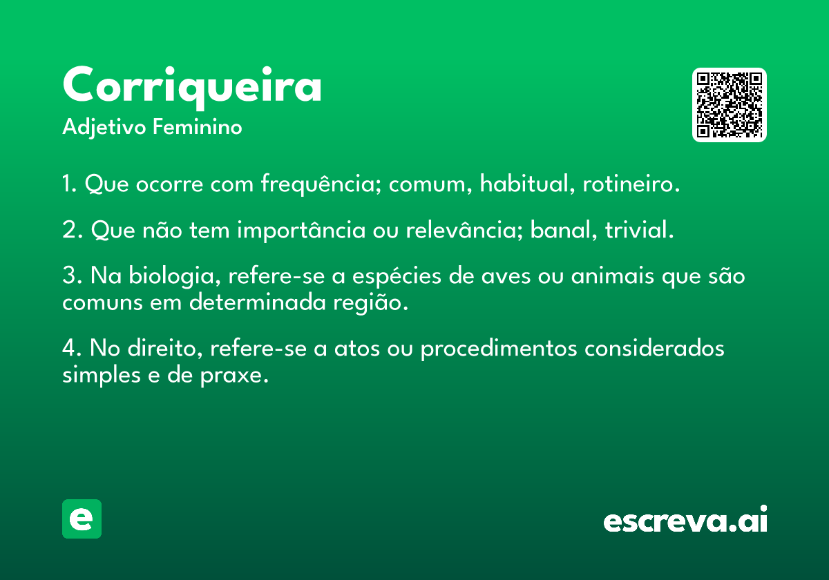 corriqueira