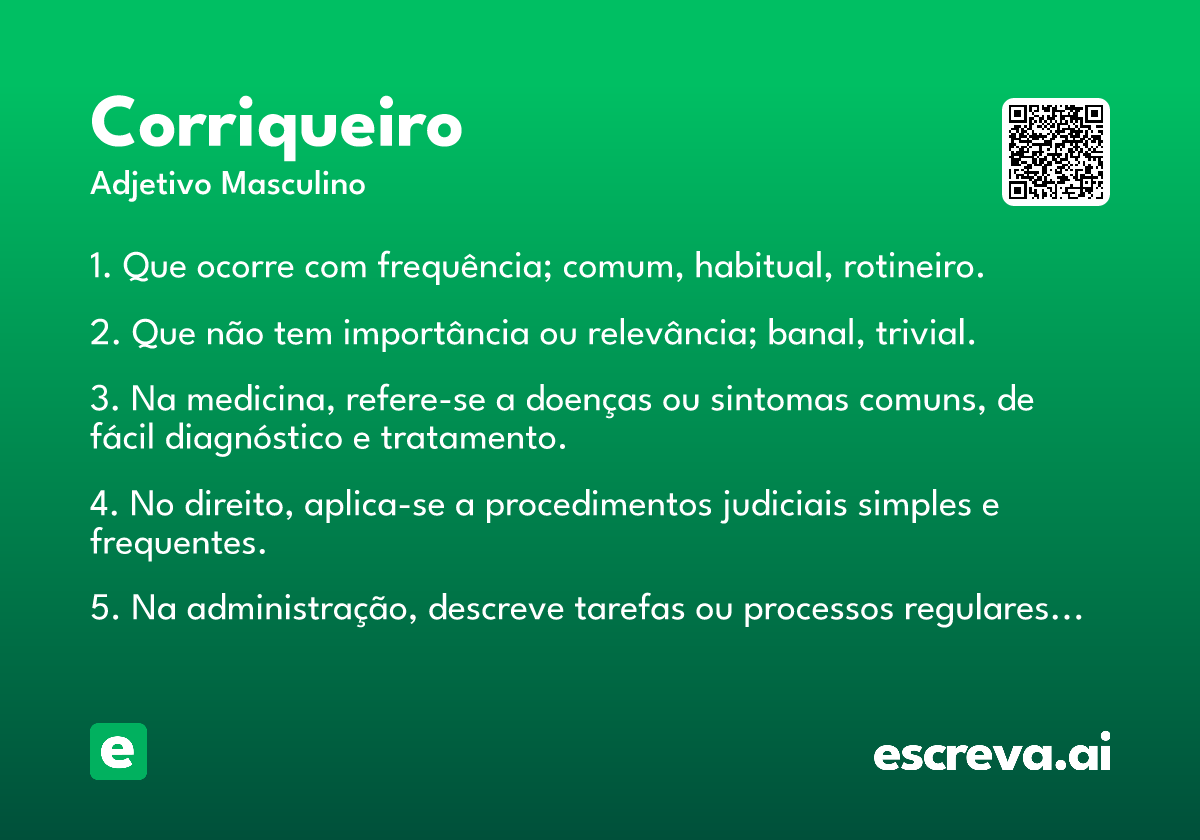 corriqueiro