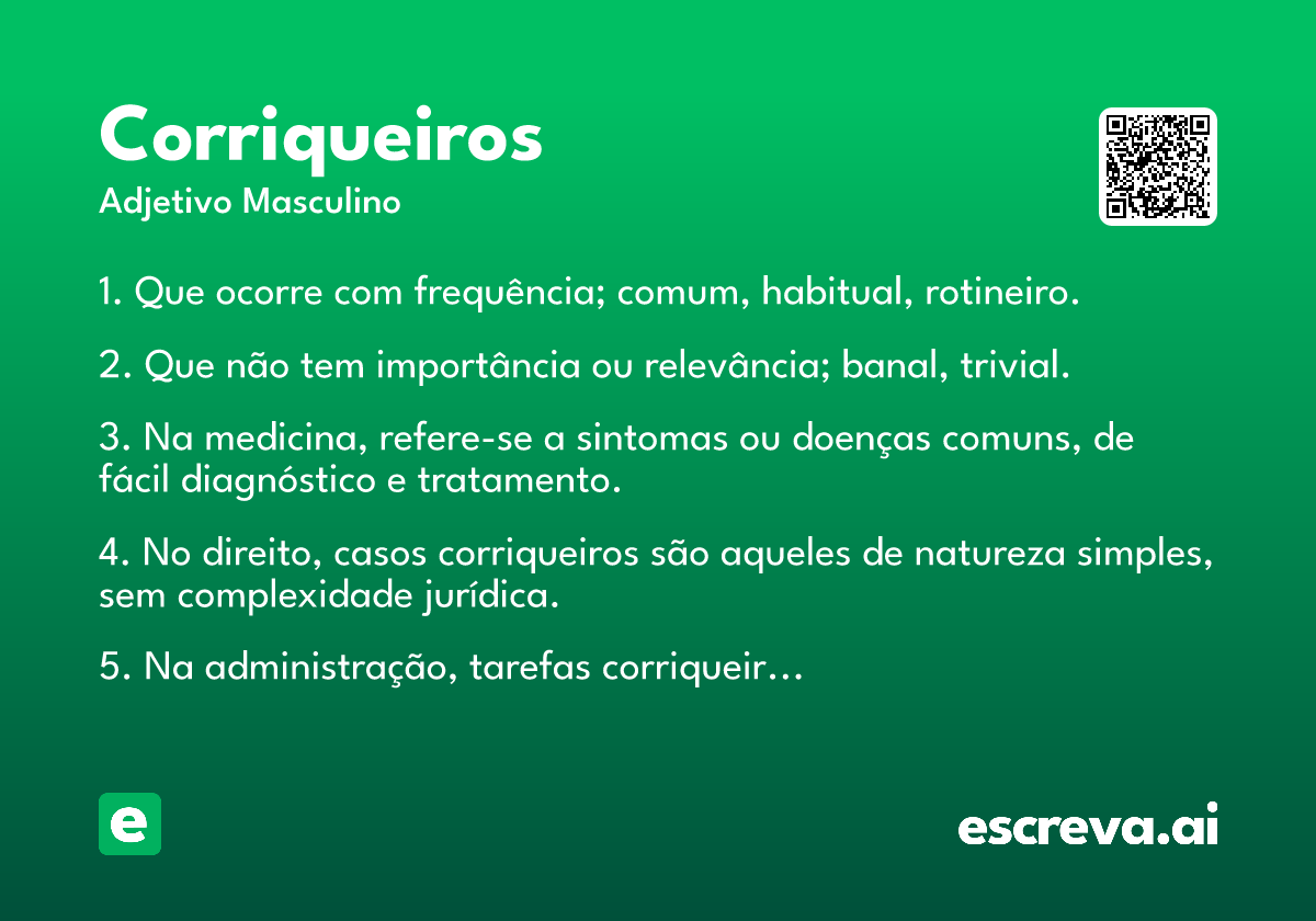 corriqueiros