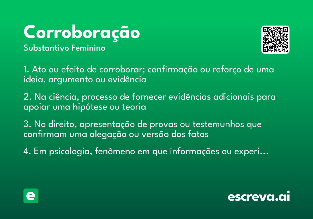 corroboração