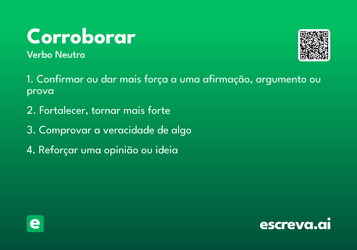corroborar