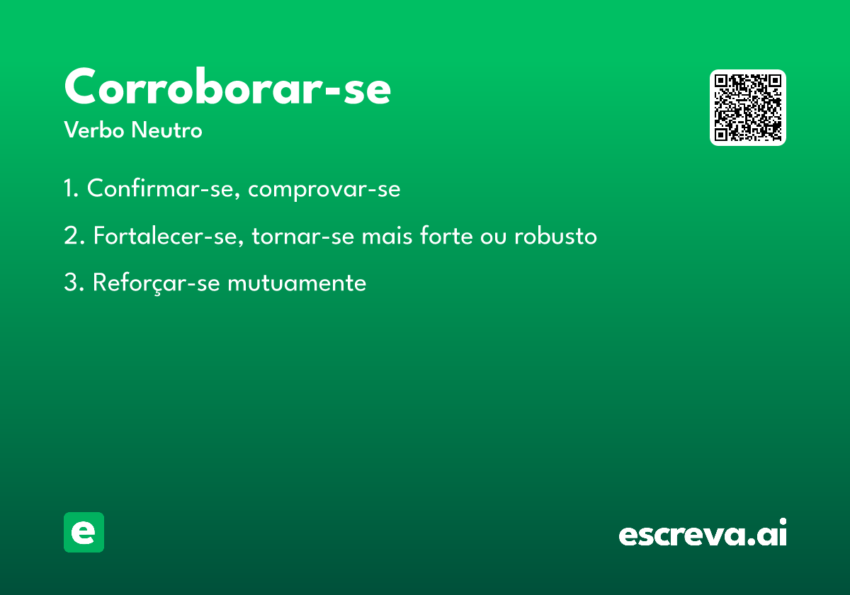 corroborar-se