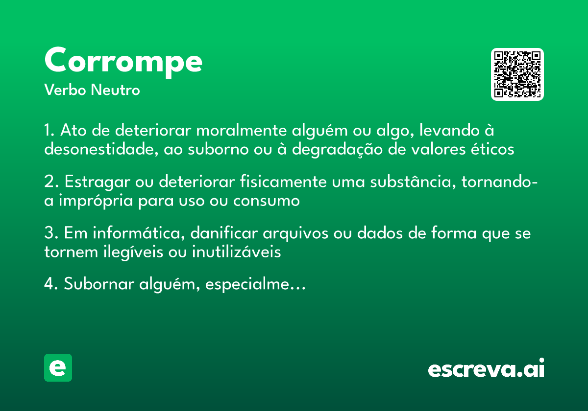 corrompe
