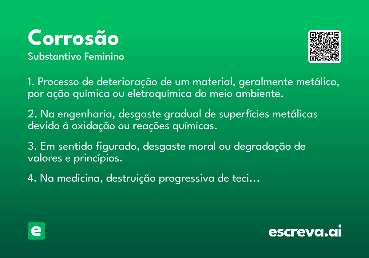 corrosão