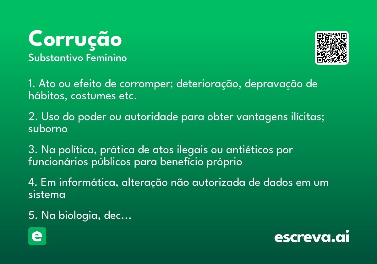 corrução