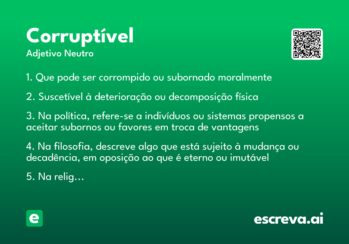 corruptível