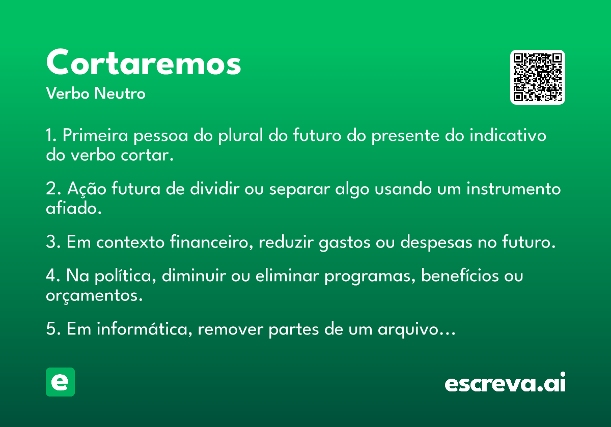 cortaremos