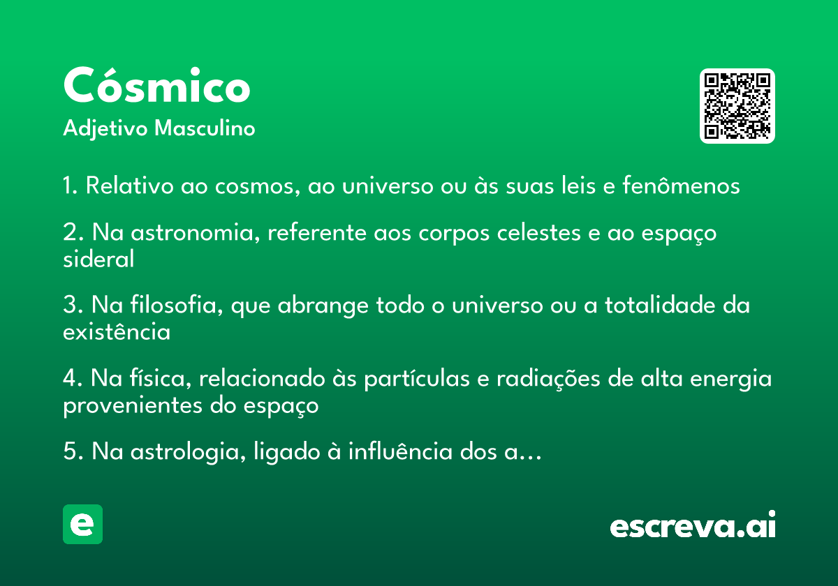 cósmico
