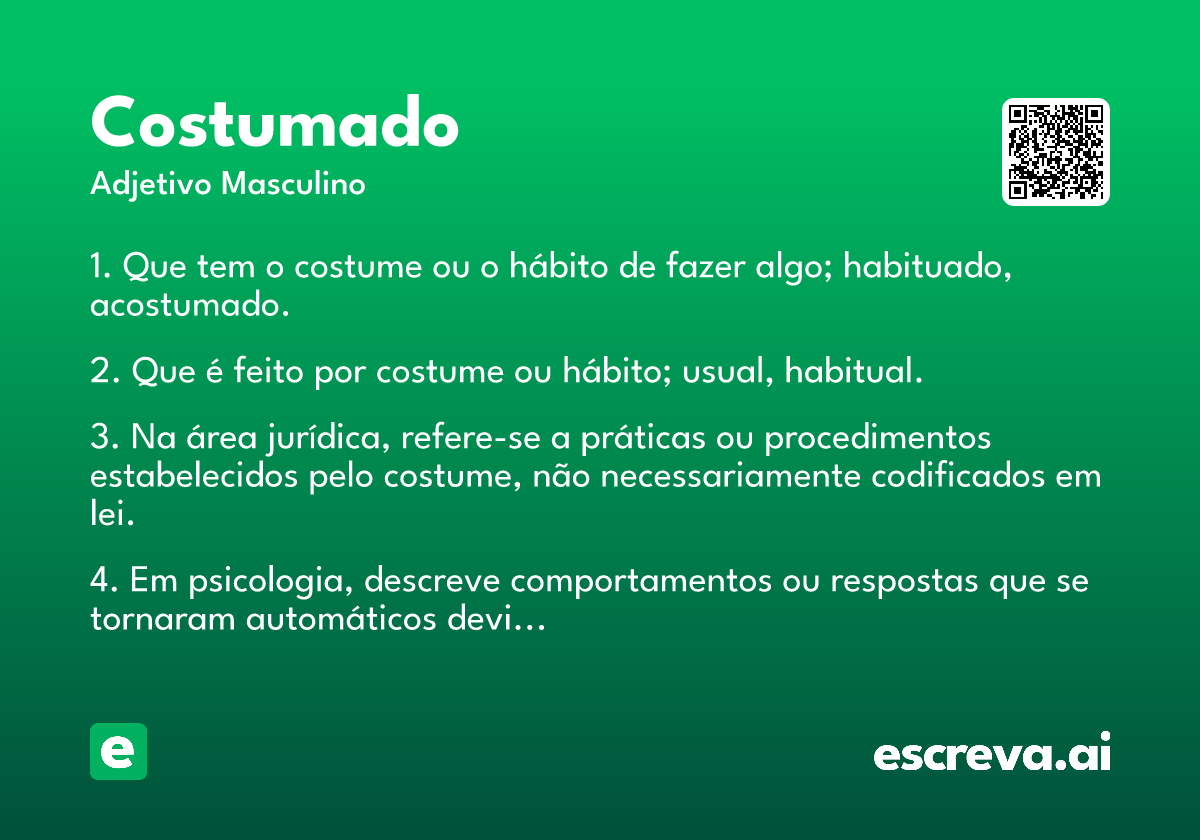costumado
