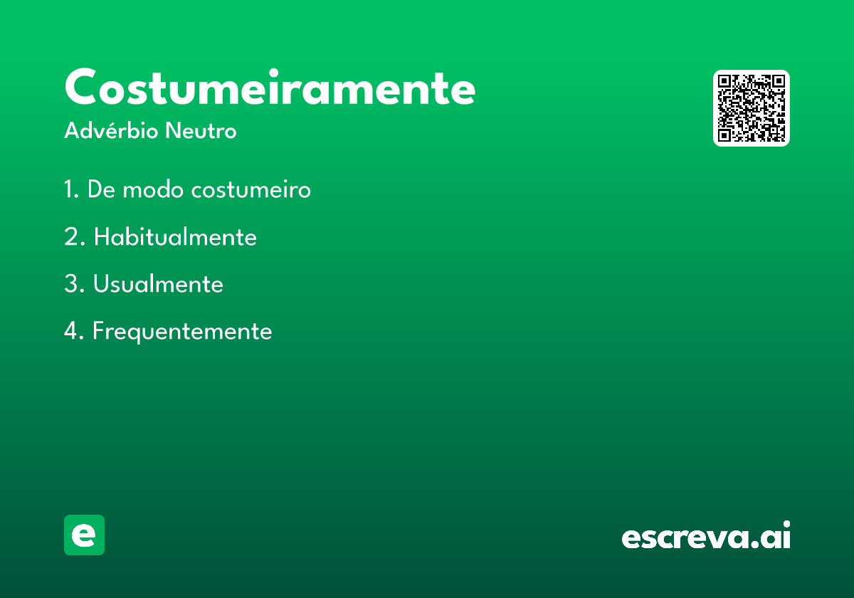 costumeiramente