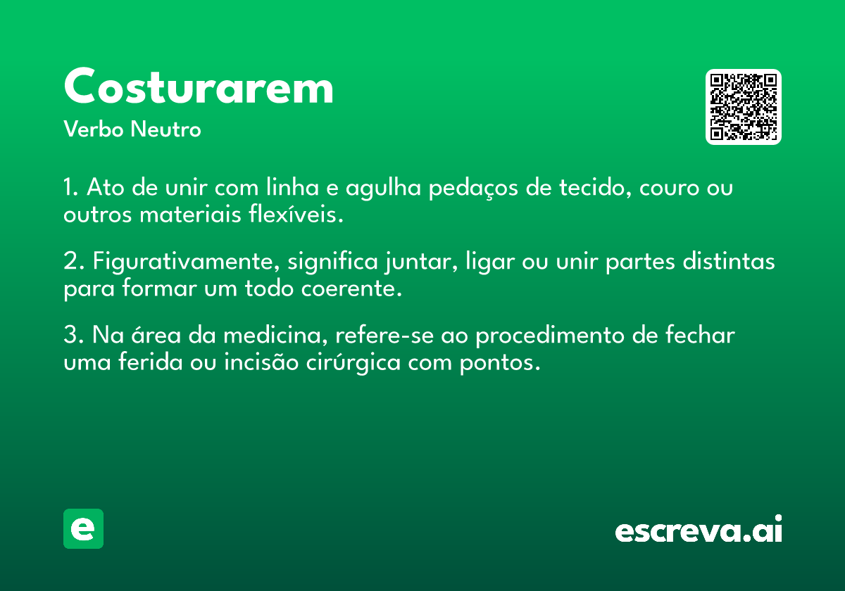 costurarem