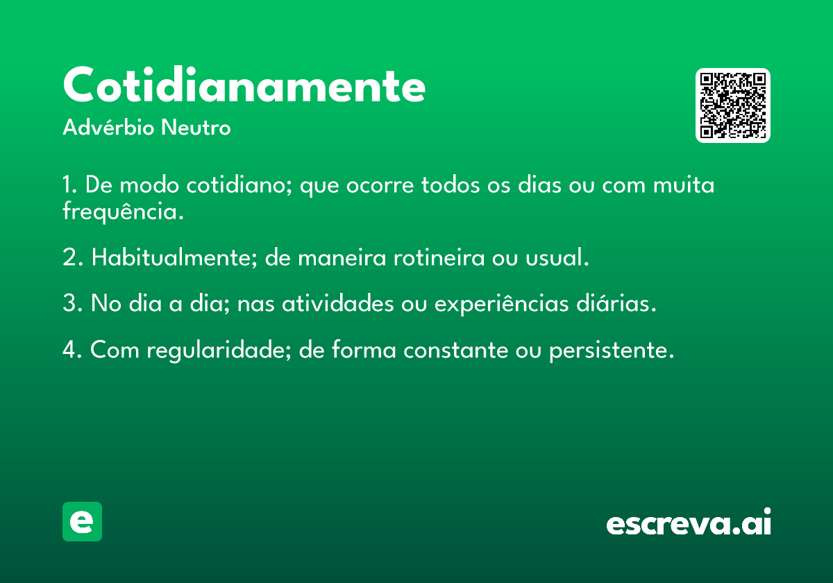 cotidianamente