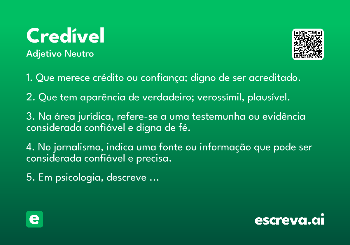 credível