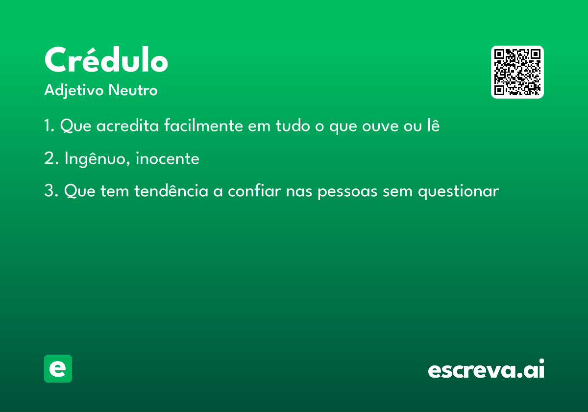 crédulo