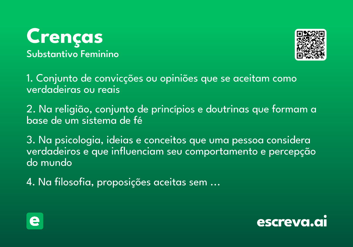 crenças