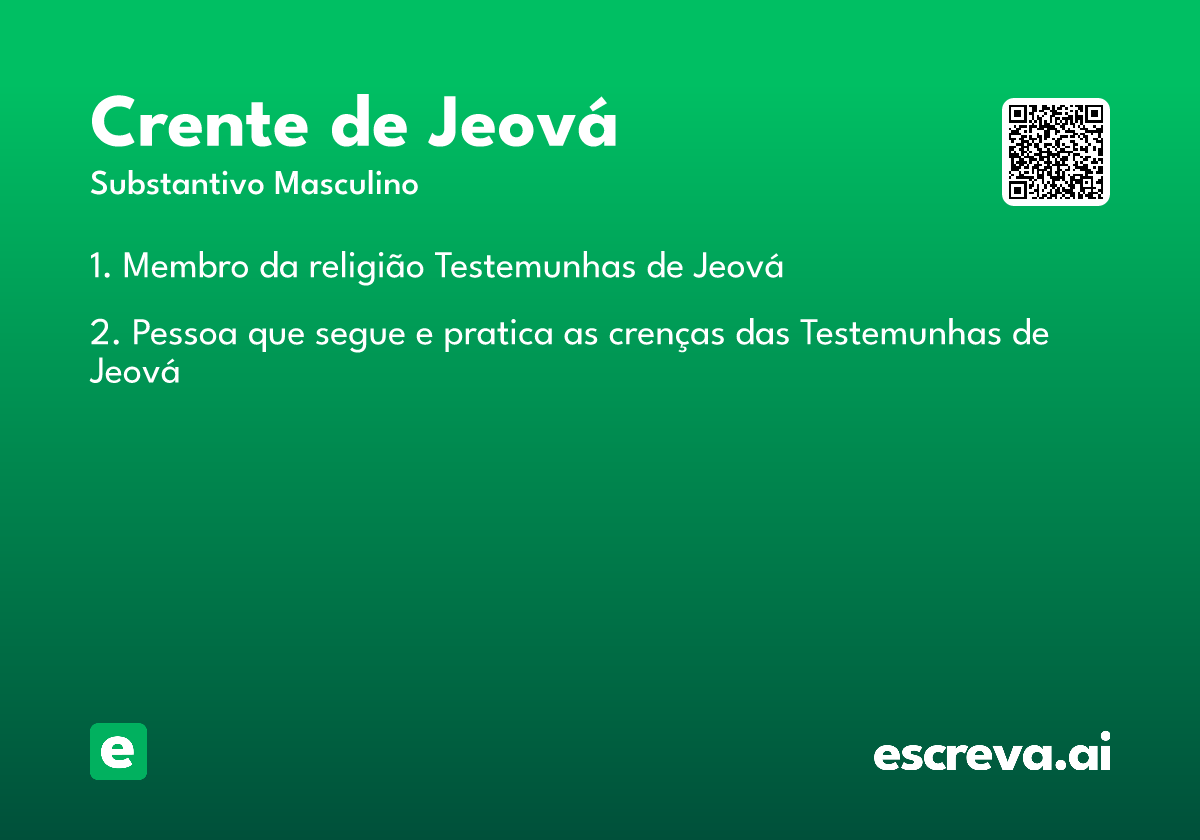 crente de Jeová