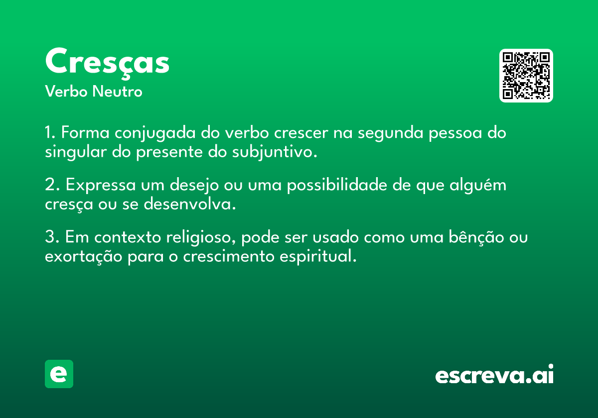 cresças