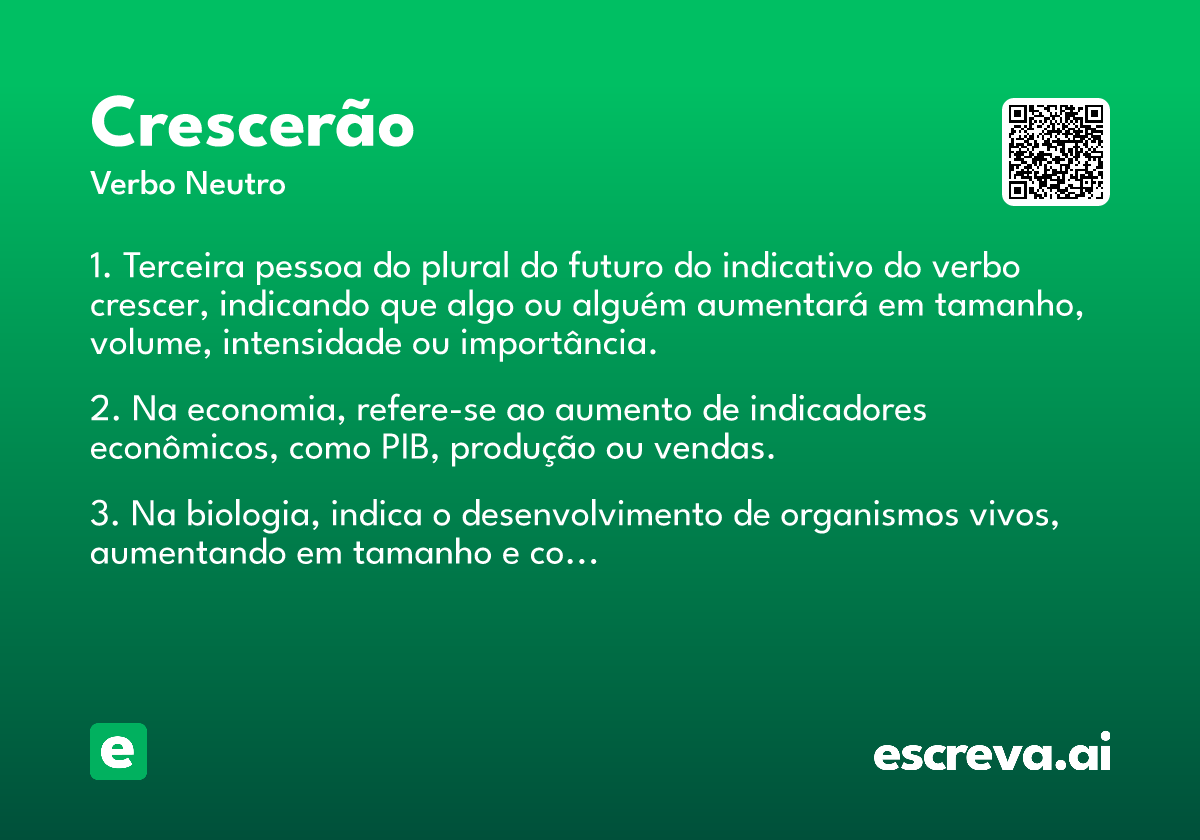 crescerão