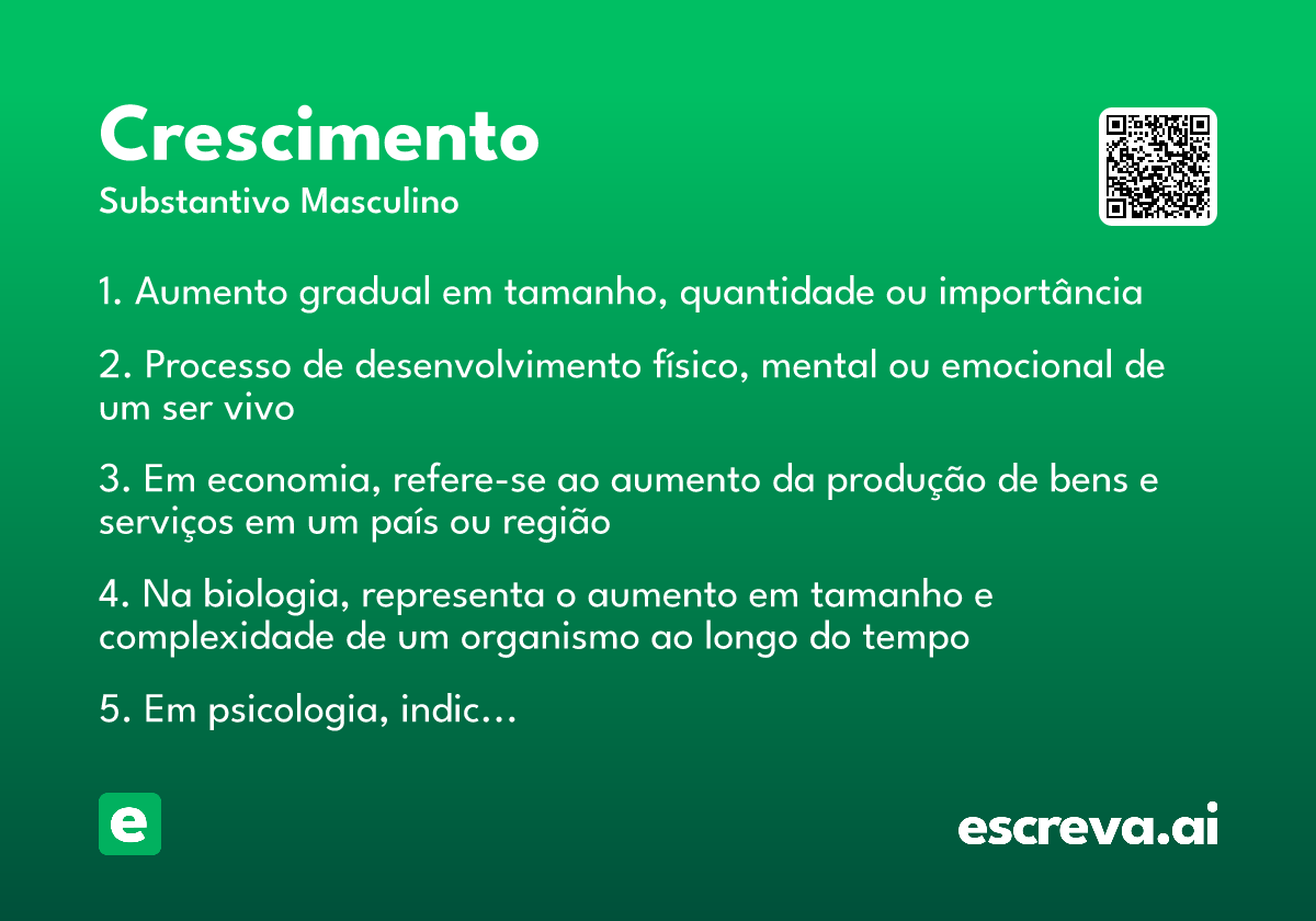 crescimento