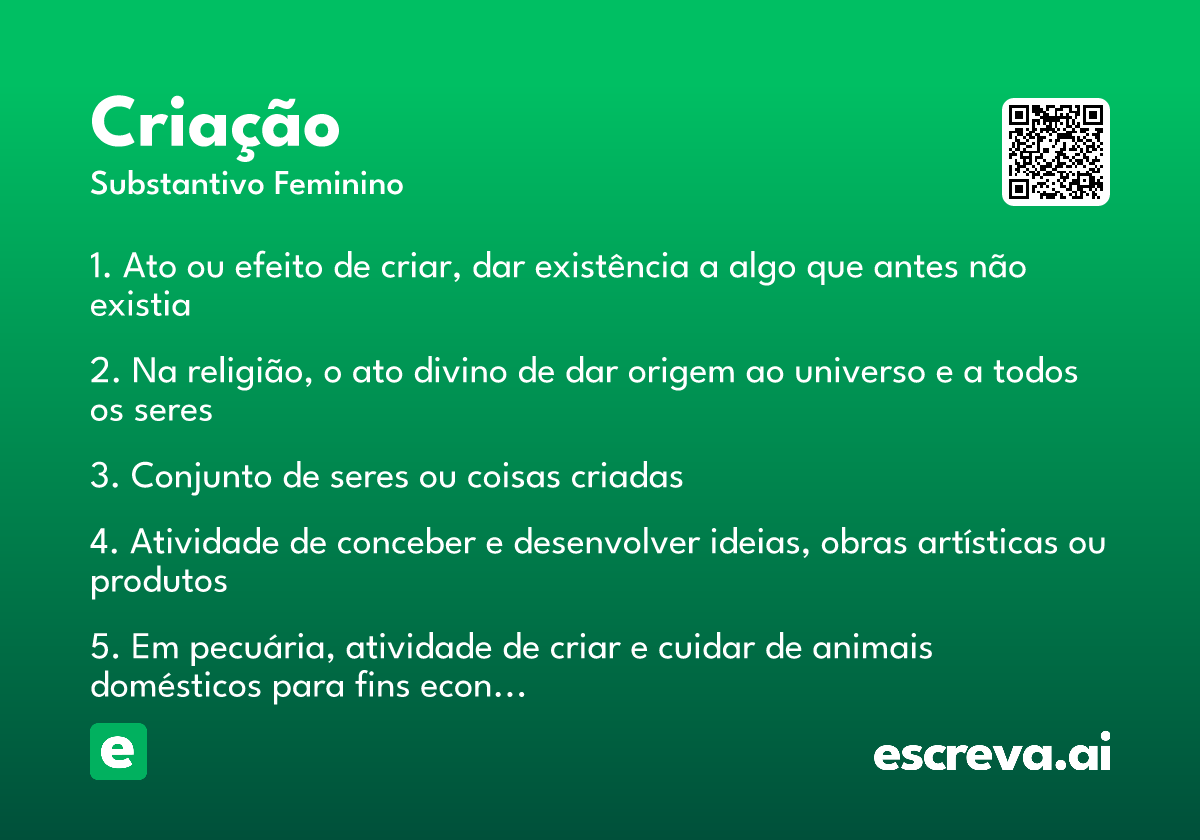 criação