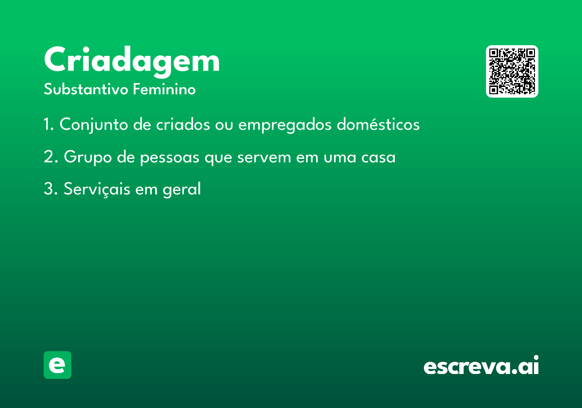 criadagem