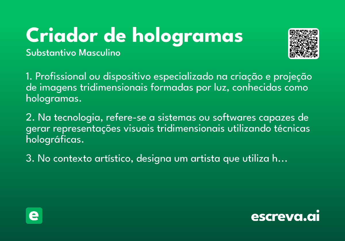 criador de hologramas