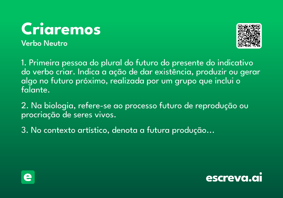 criaremos