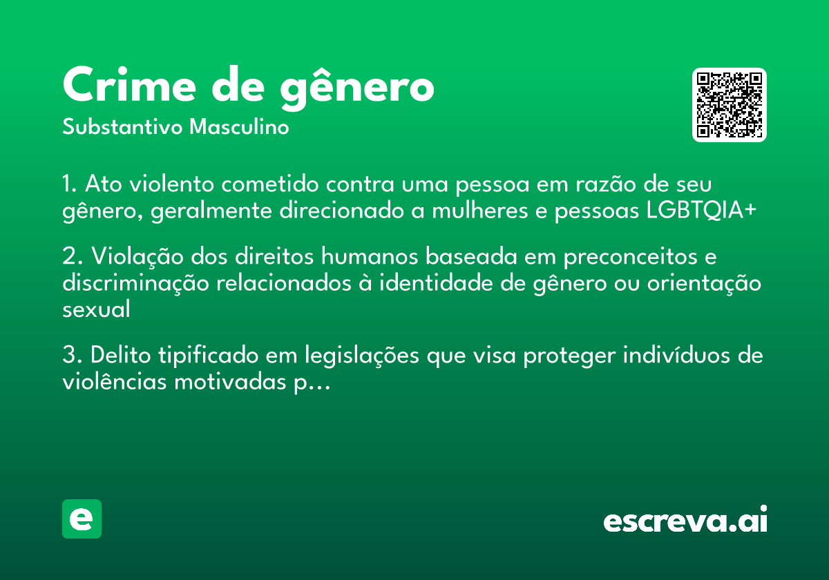 crime de gênero