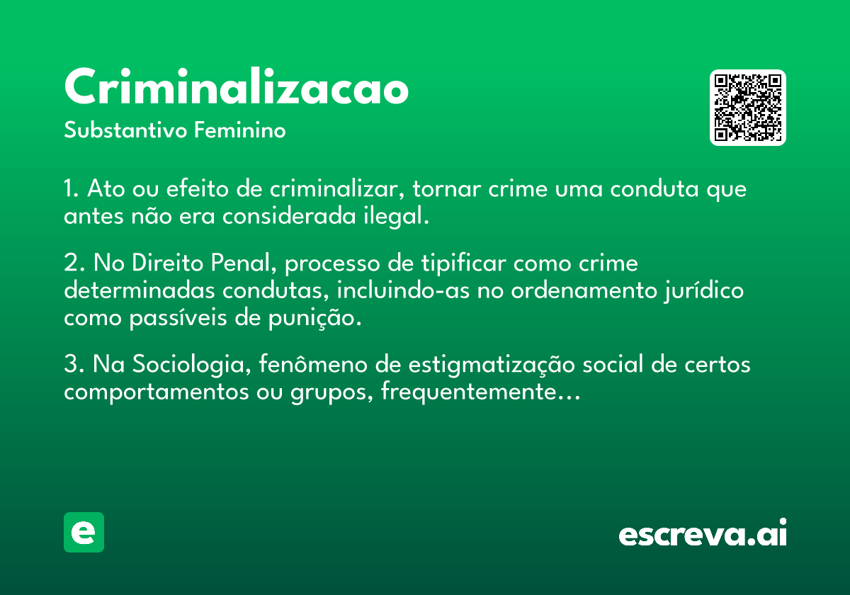 criminalizacao