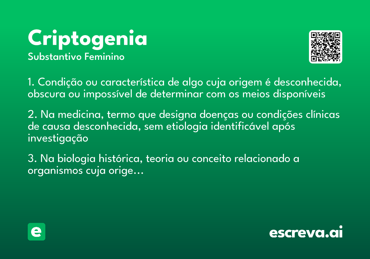 criptogenia