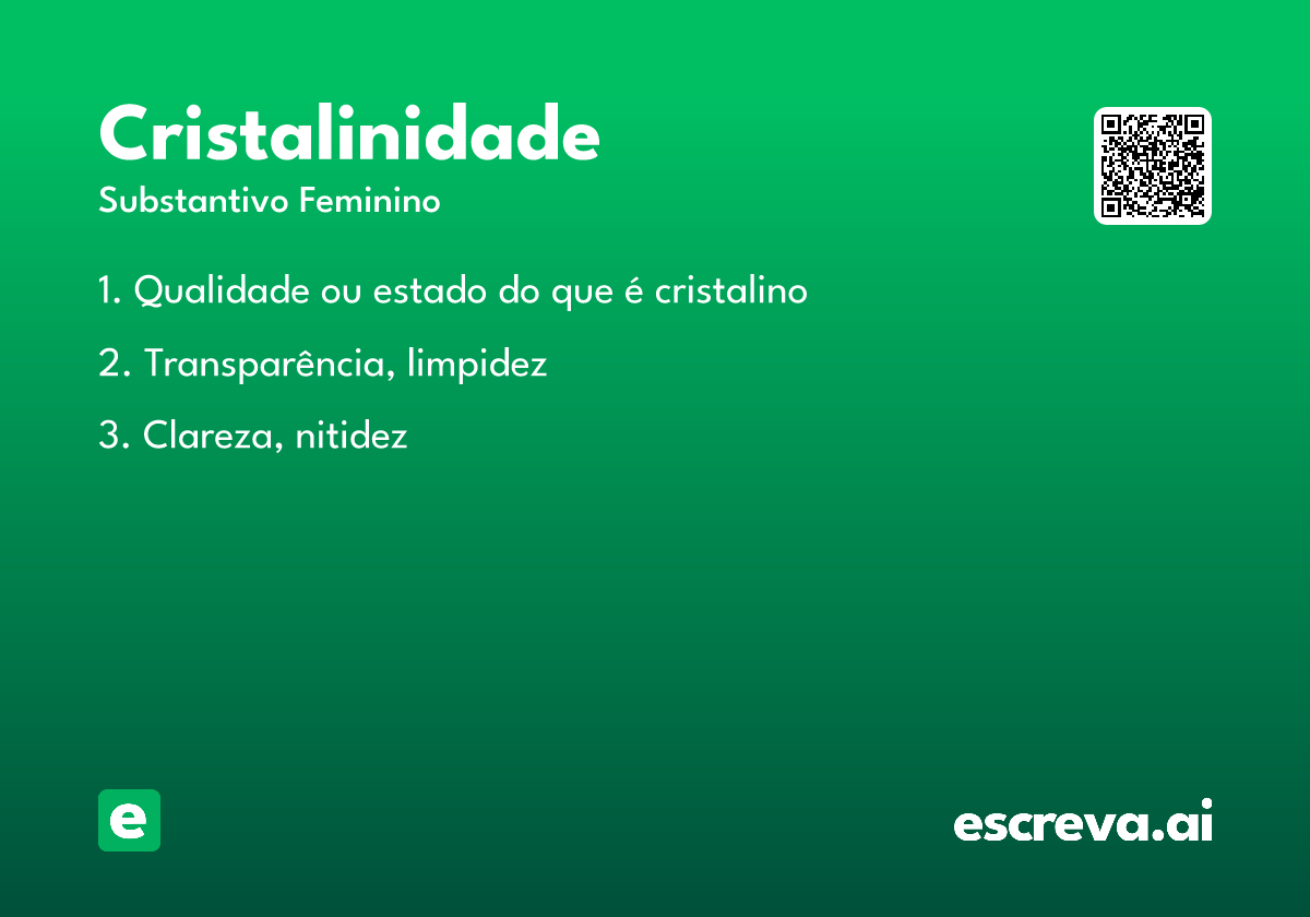cristalinidade
