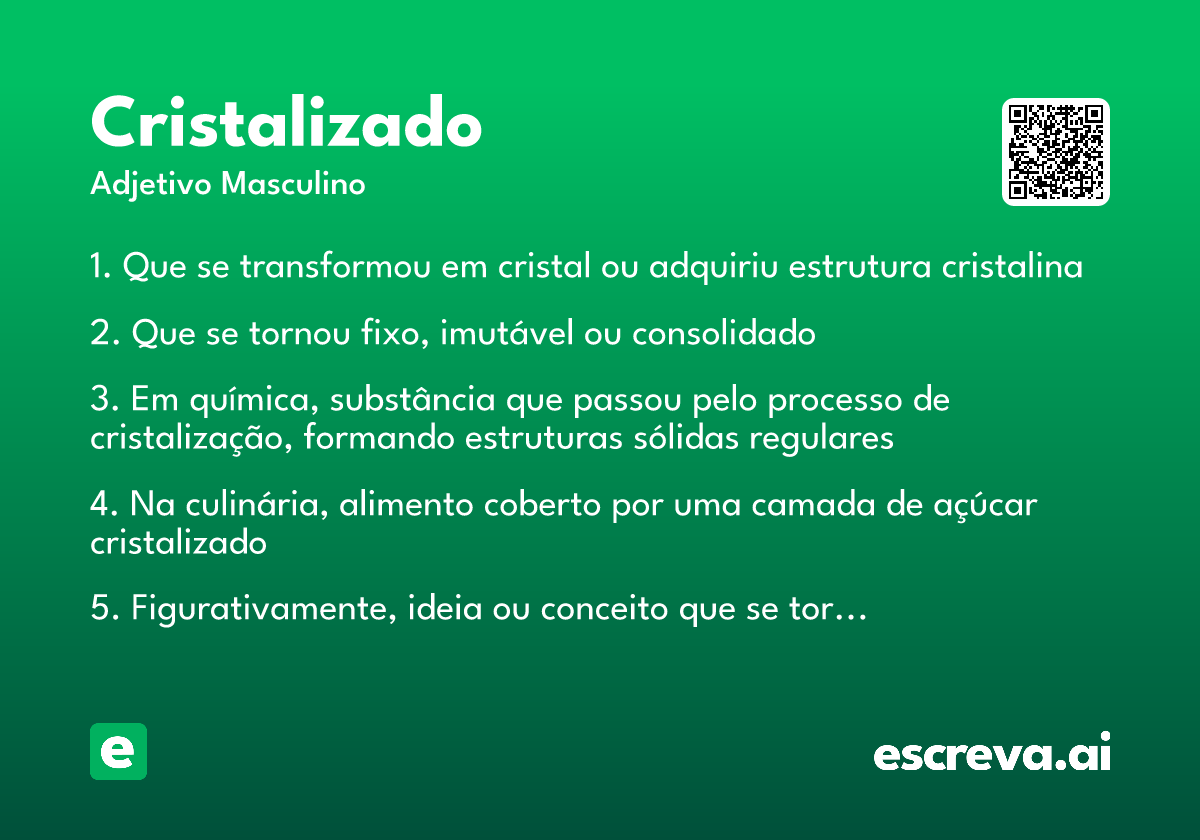 cristalizado