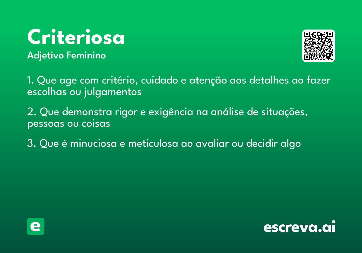 criteriosa