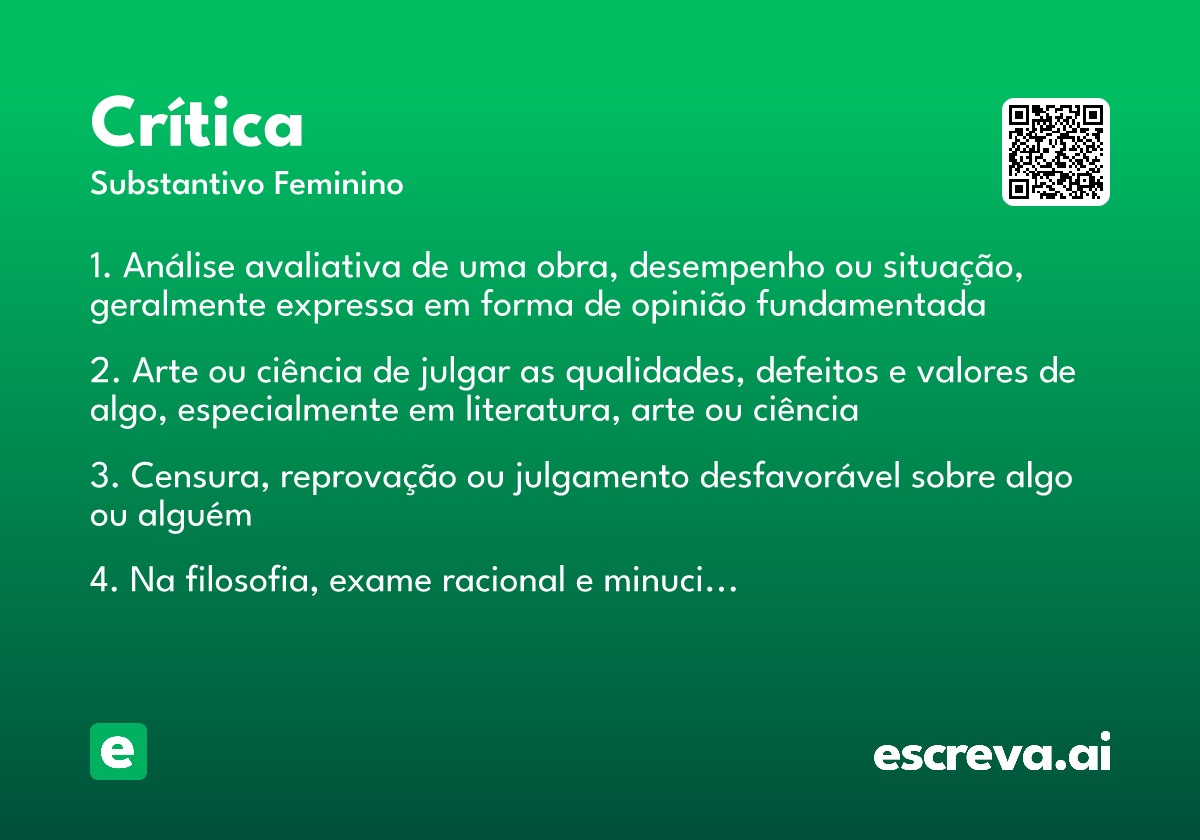 crítica