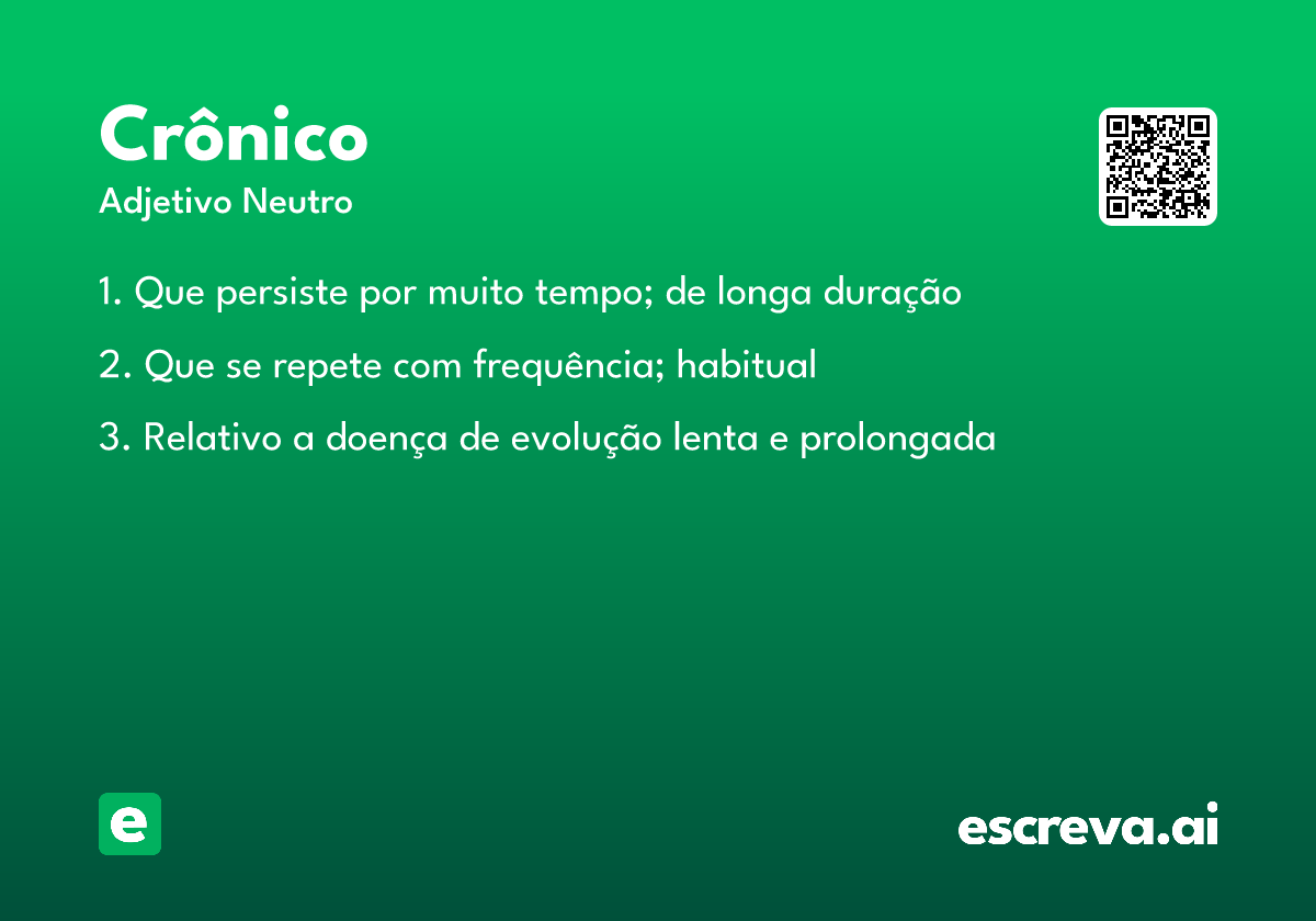 crônico