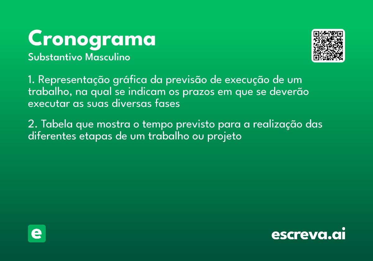 cronograma