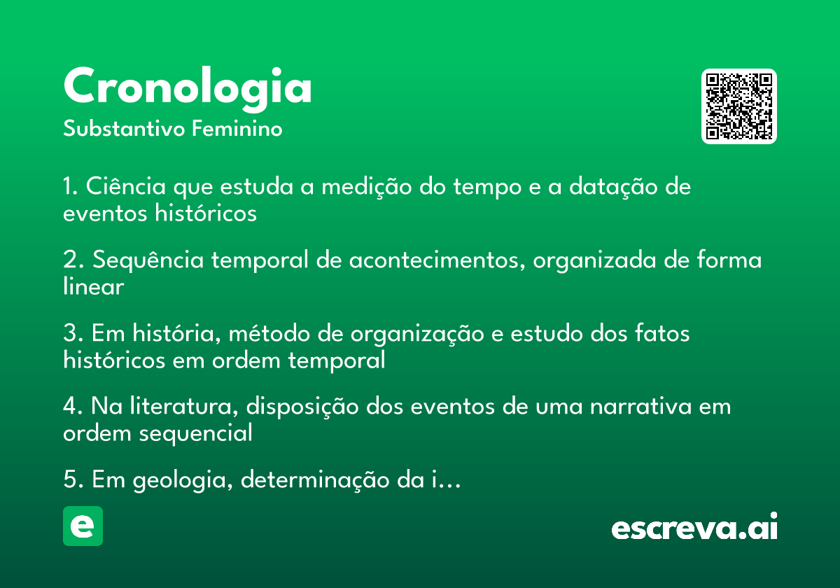 cronologia