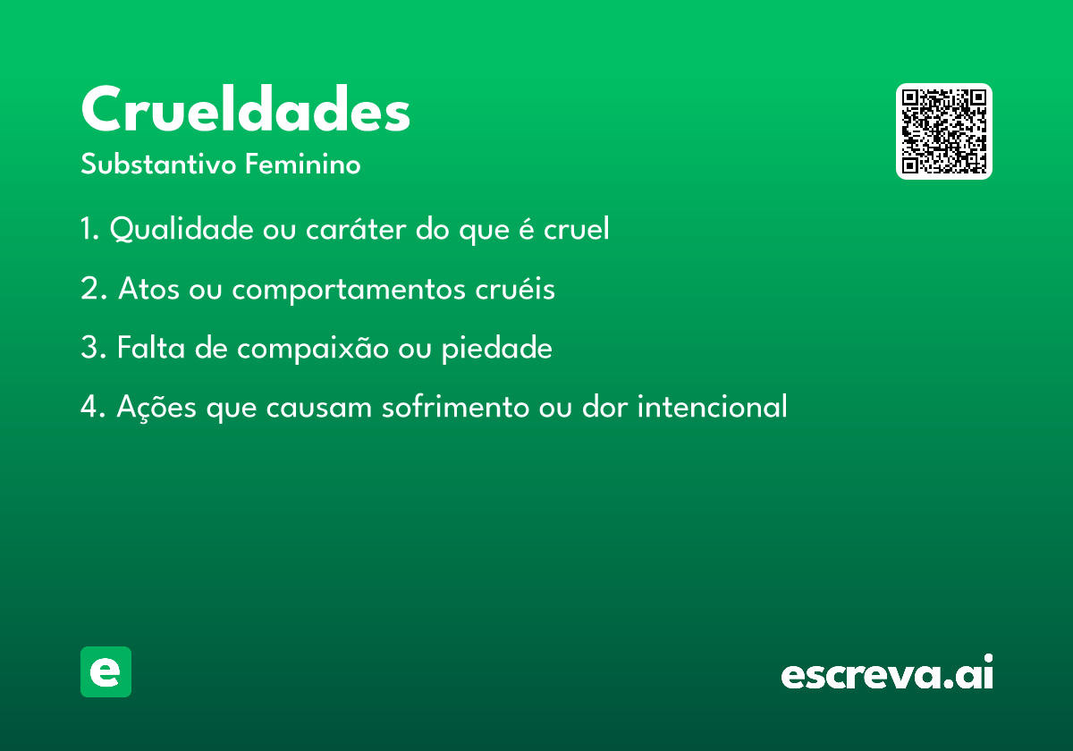 crueldades