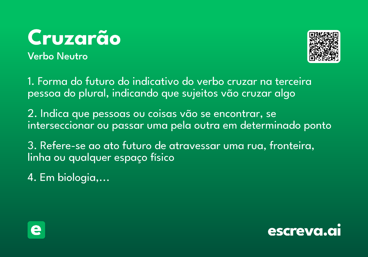 cruzarão