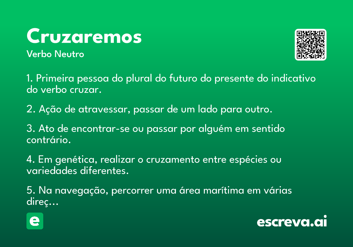 cruzaremos